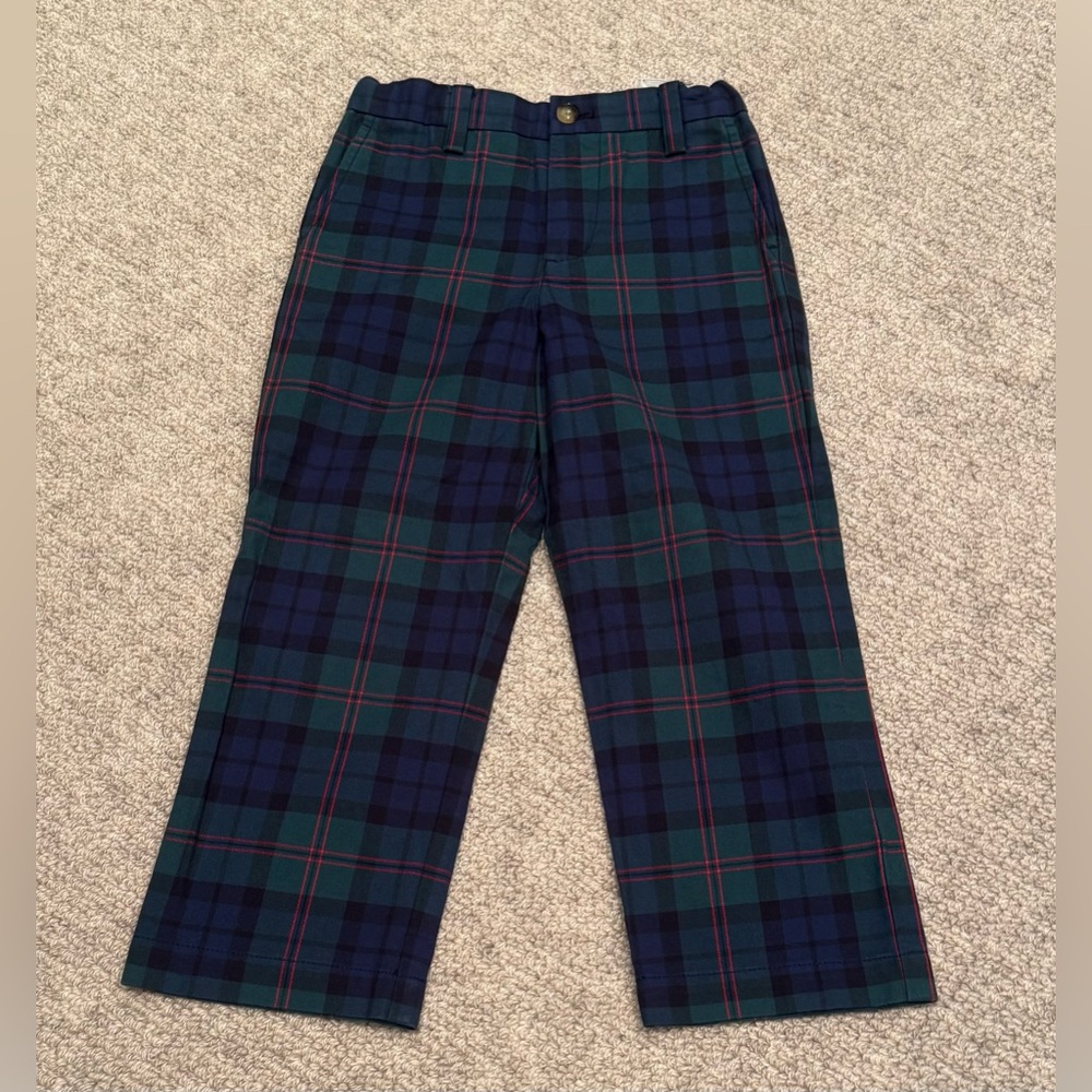 Vineyard Vines Plaid Pants in Blue and Green